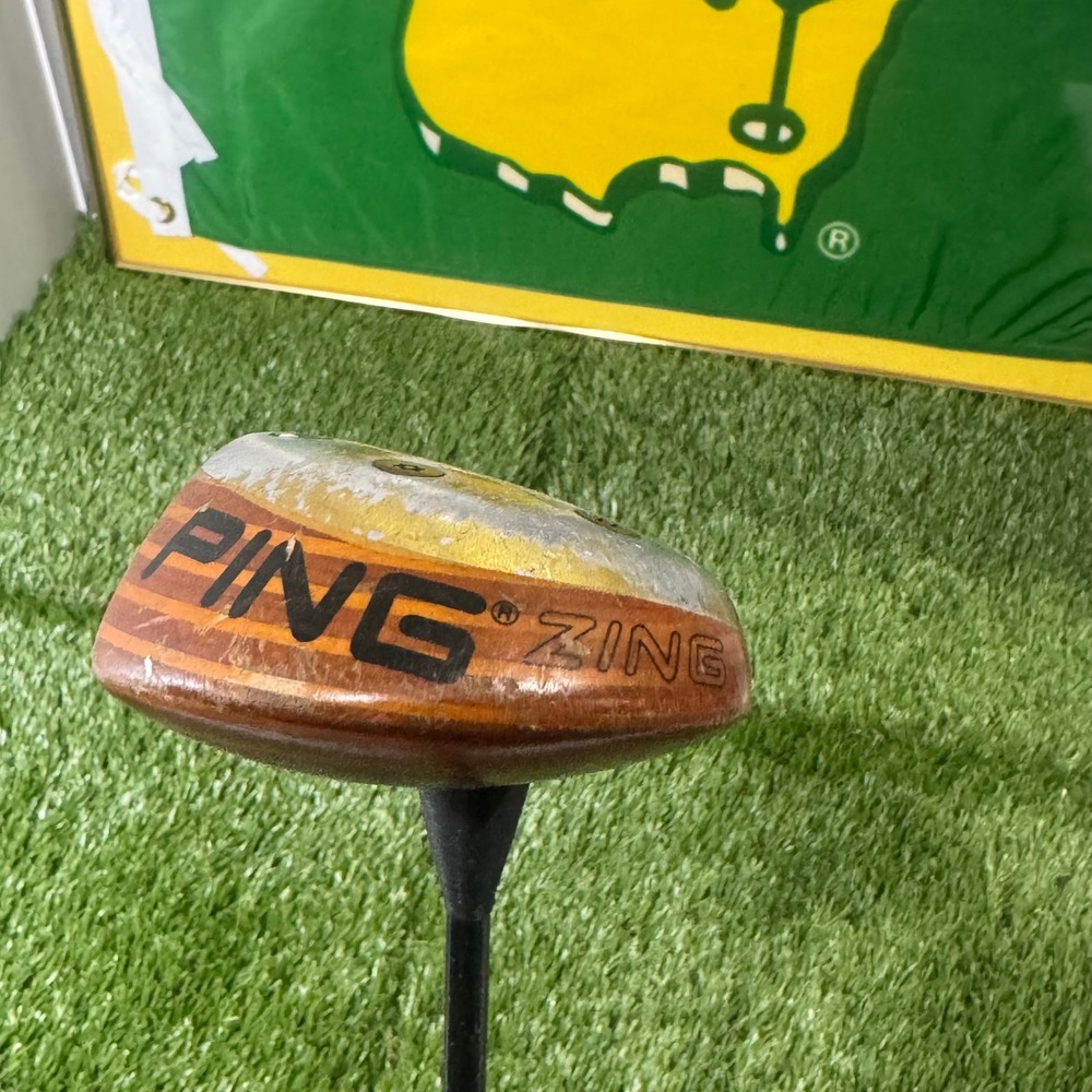 Vintage Golf Ping Zing Karsten 3 Blonde Maple Wood Ping Karsten Aldila Shaft USA